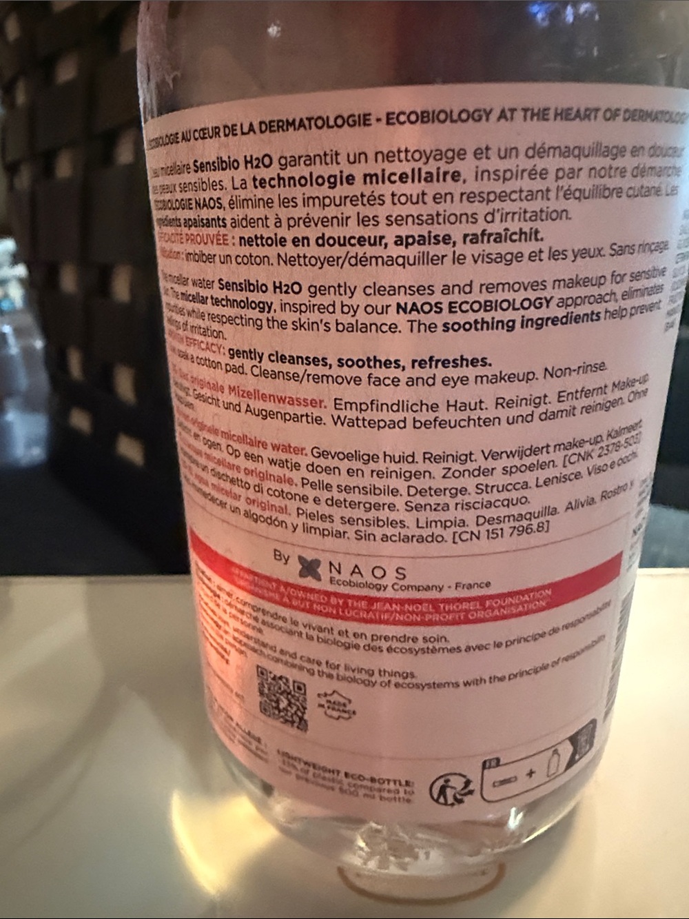Bioderma x Victoria Beckham Sensibio H2O Pink Micellar Water - Picture 3 of 3